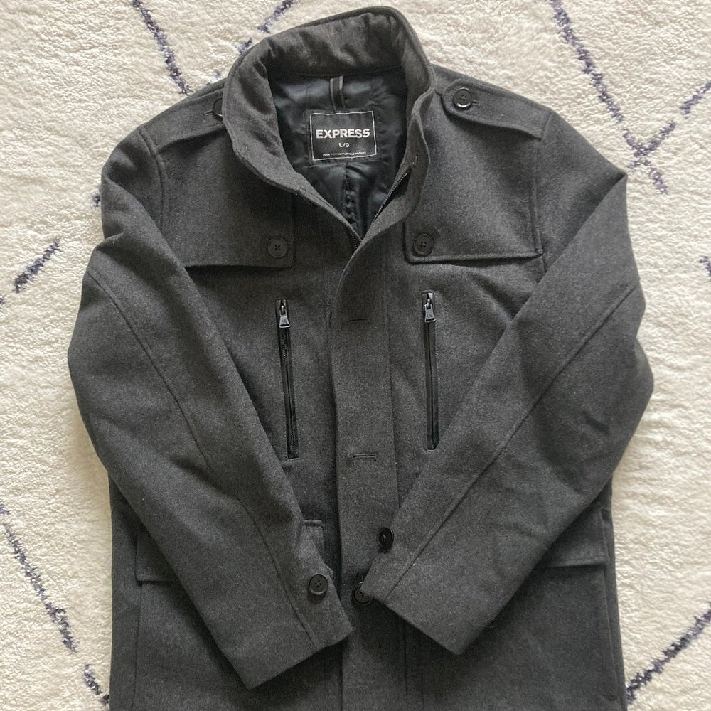 Express Men's Peacoat size L